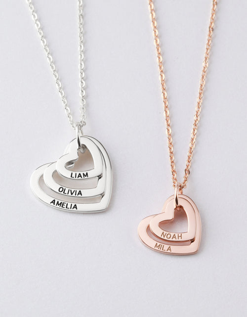 Load image into Gallery viewer, Grandma Heart Necklace, Personalized Grandma Jewelry, Nana Necklace
